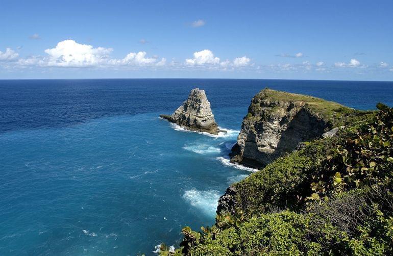 falaise anse grande vigie guadeloupe