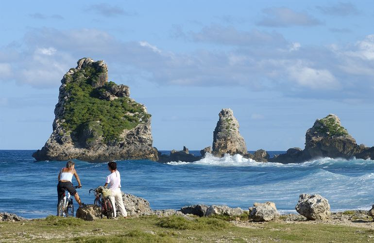 pointe des chateaux saint francois guadeloupe