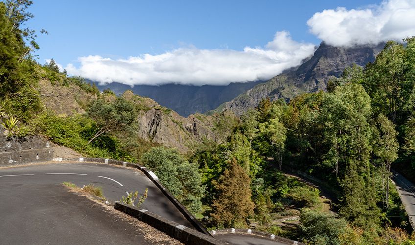 route des 400 virages à la Réunion