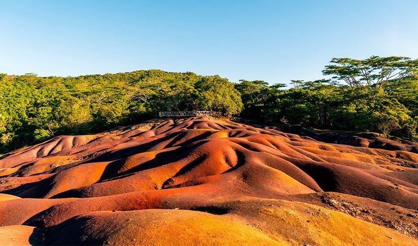 terre des sept couleurs à l'île Maurice