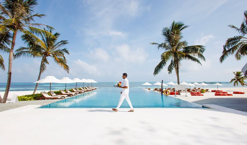 service impeccable aux Maldives