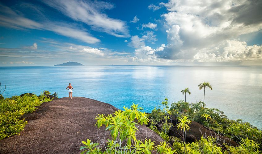 point de vue randonnée aux Seychelles