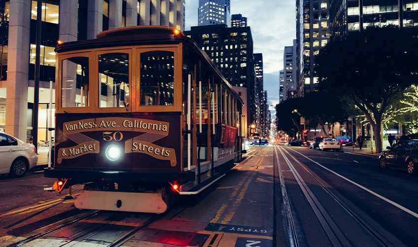 fameux tramways, les Cable Car de San Francisco