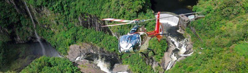 Survol de la Réunion en hélicoptère