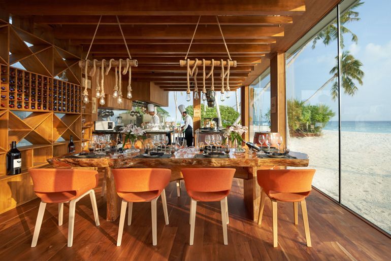 the cube restaurant siyam world maldives