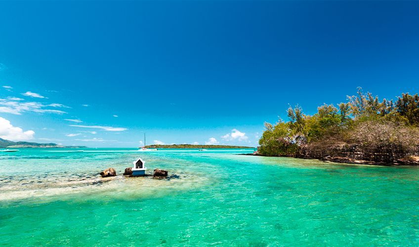 plage de la pointe d'Esny à l'île Maurice