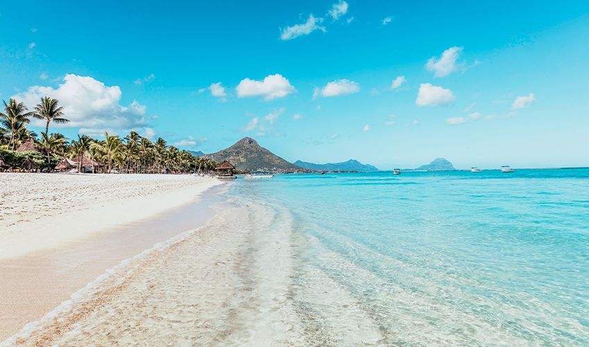 plage de Flic en Flac à l'île Maurice