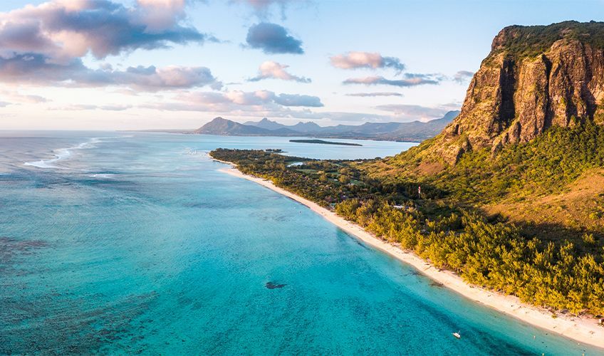 plage du Morne à l'île Maurice