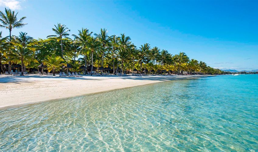 plage de Trou aux Biches à l'île Maurice