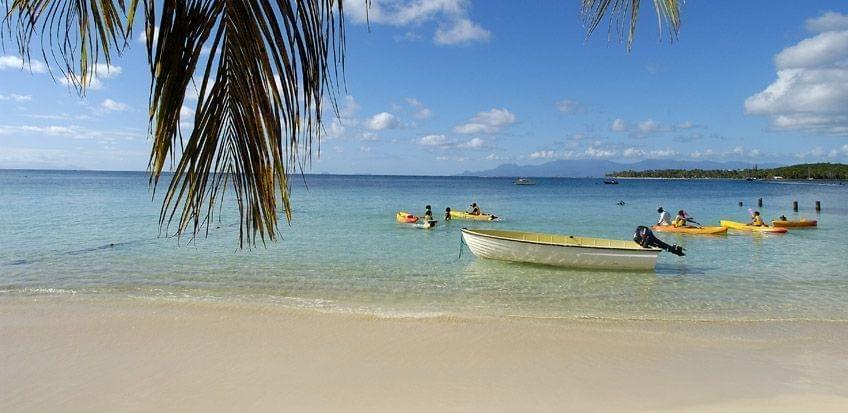 photo de plage en guadeloupe