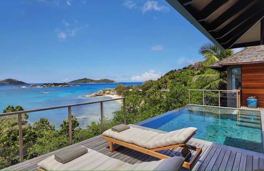 Villa piscine aus Six Senses Zil Pasyon