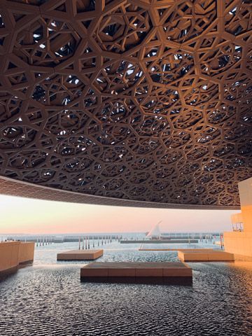 vue exterieur louvre abu dhabi