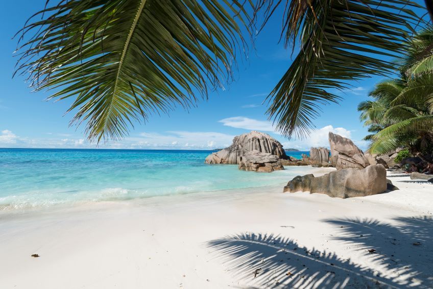 anse patates sur l'ile de la digue