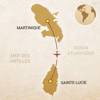 carte combine Sainte-Lucie