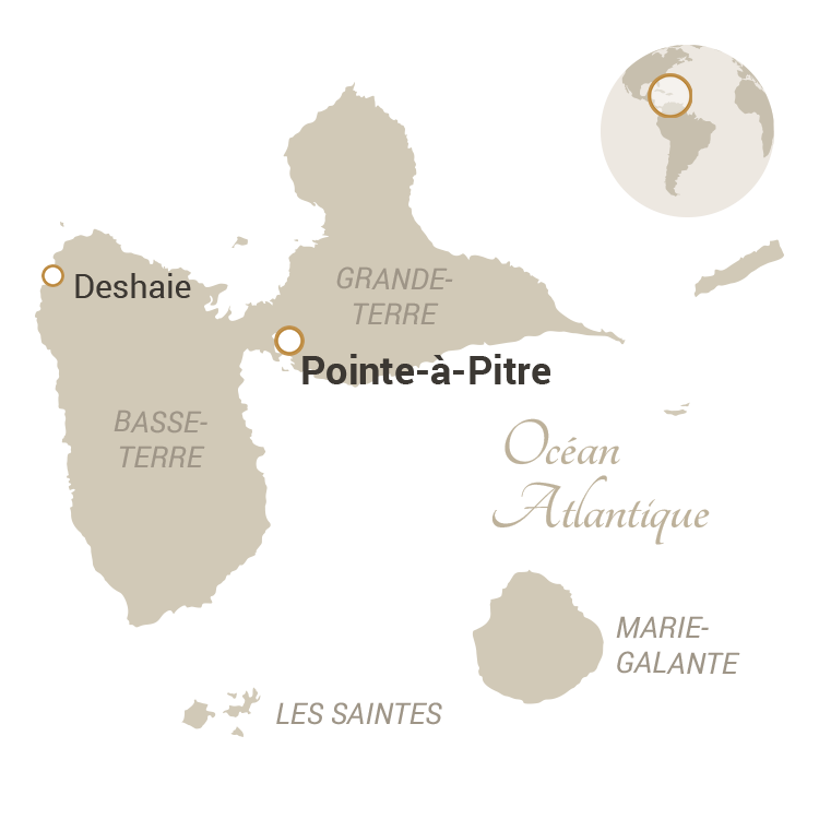 carte Guadeloupe