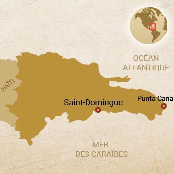 Carte de la République Dominicaine - Tropicalement Vôtre