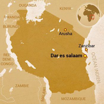 carte Tanzanie