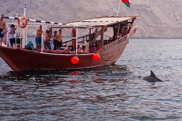 Croisire en dhow dans le Khor Sham